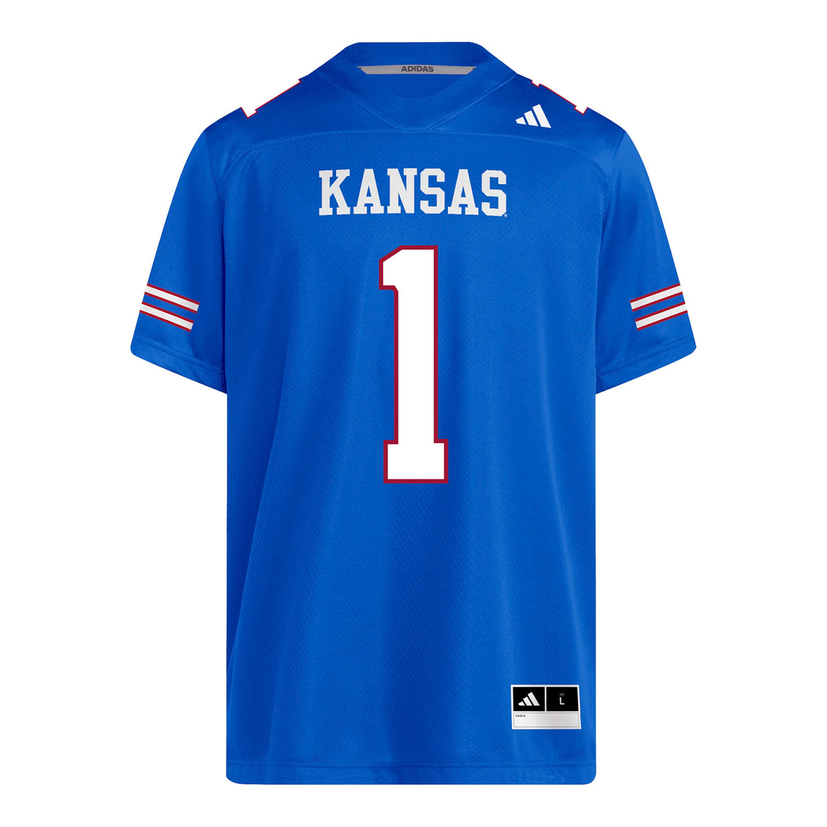 Kansas Jayhawks Adidas Football Student Athlete #1 Jalen Todd Football Jersey