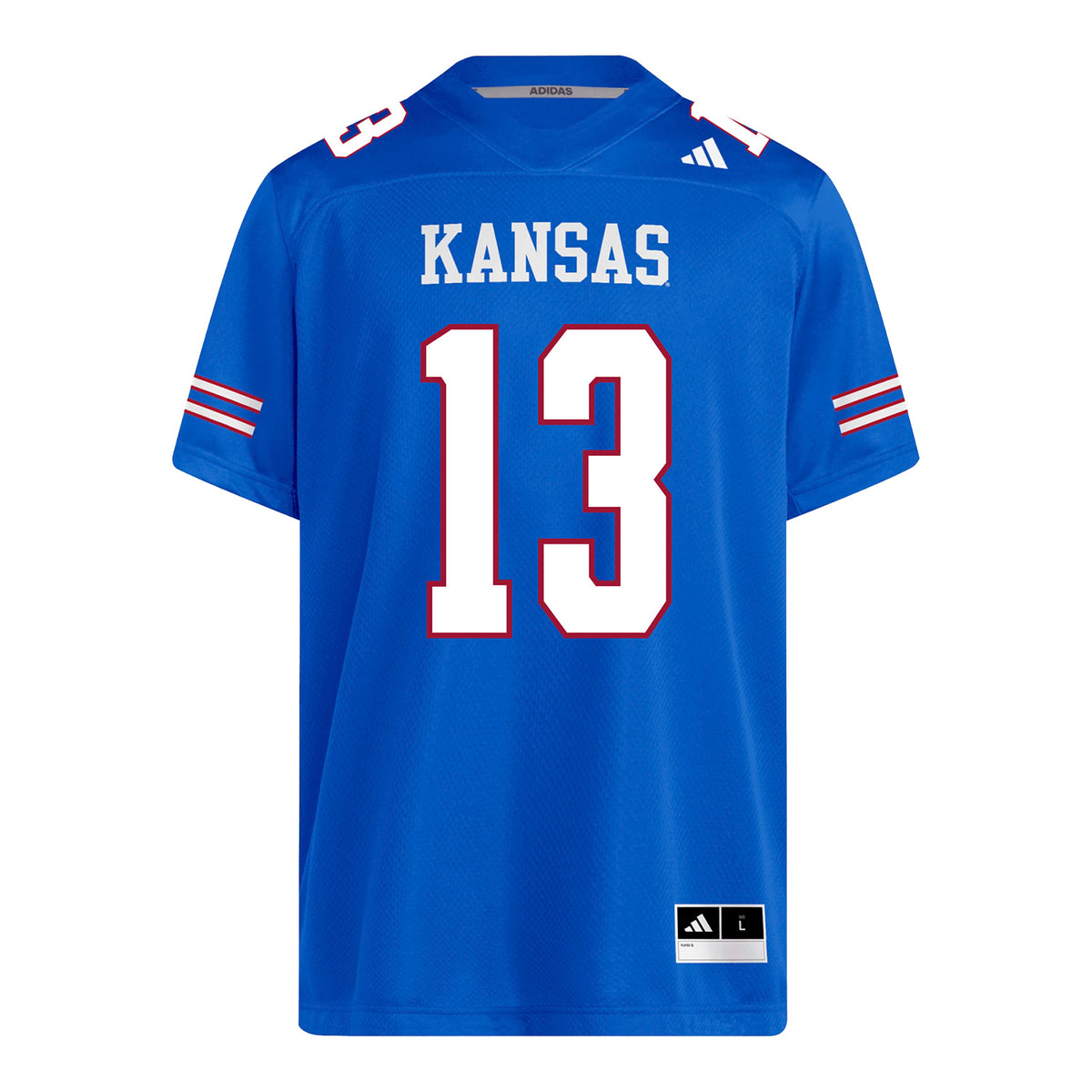 Kansas Jayhawks Adidas Football Student Athlete #13 Quincy Davis Football Jersey