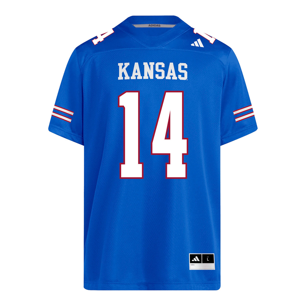 Kansas Jayhawks Adidas Football Student Athlete #14 Mikey Pauley Football Jersey