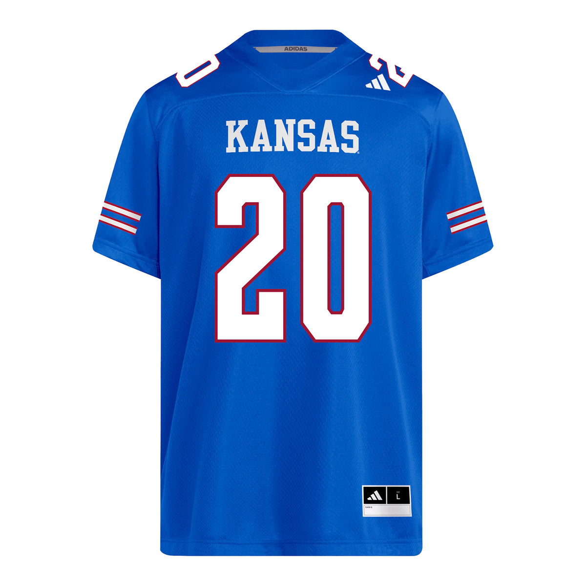 Kansas Jayhawks Adidas Football Student Athlete #20 Christian Pritchett Football Jersey
