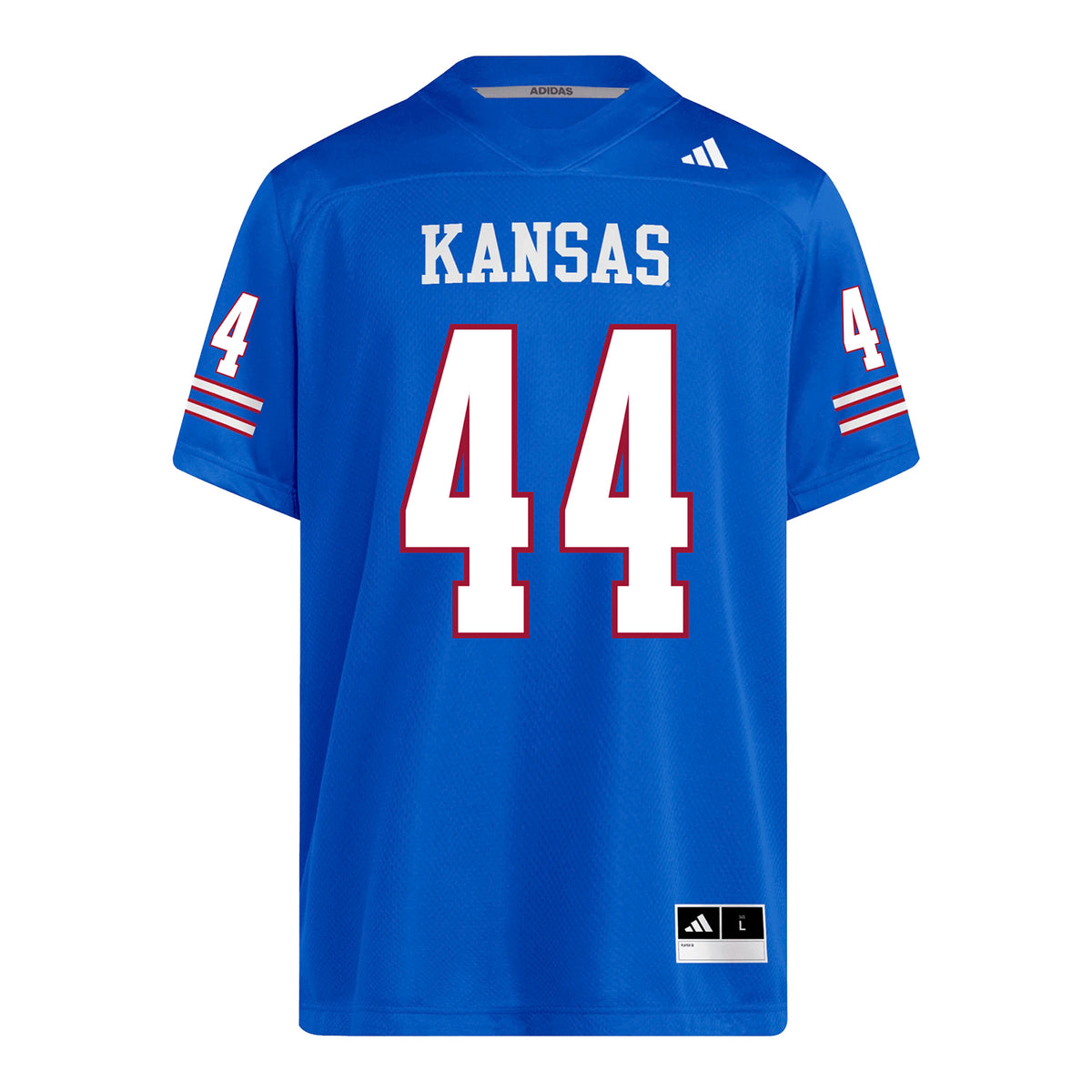 Kansas Jayhawks Adidas Football Student Athlete #44 Carson Bruhn Football Jersey