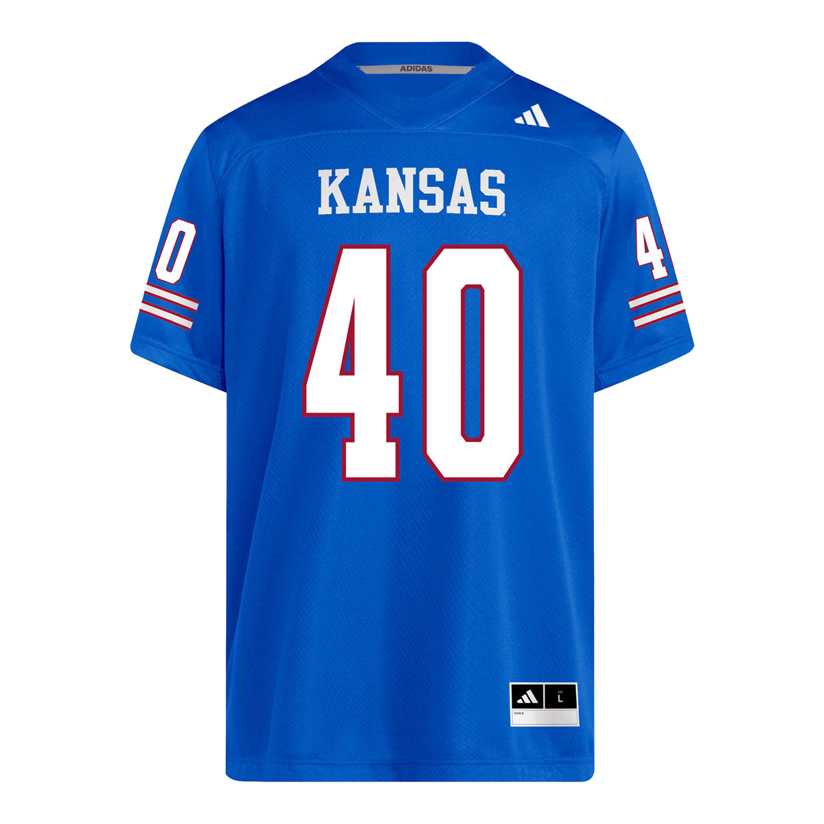 Kansas Jayhawks Adidas Football Student Athlete #40 Colter McDaniel Football Jersey