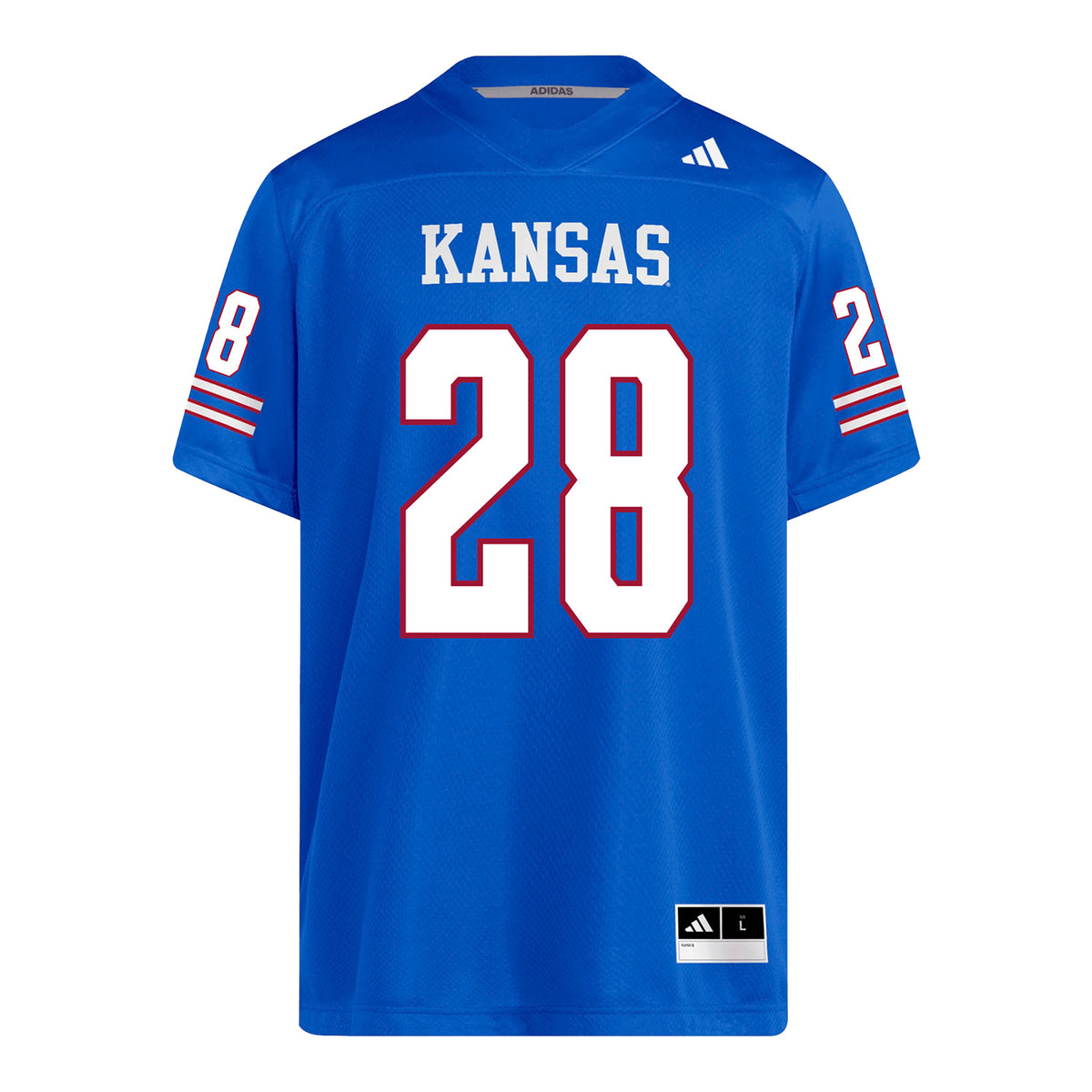 Kansas Jayhawks Adidas Football Student Athlete #28 Micah Johnson Football Jersey