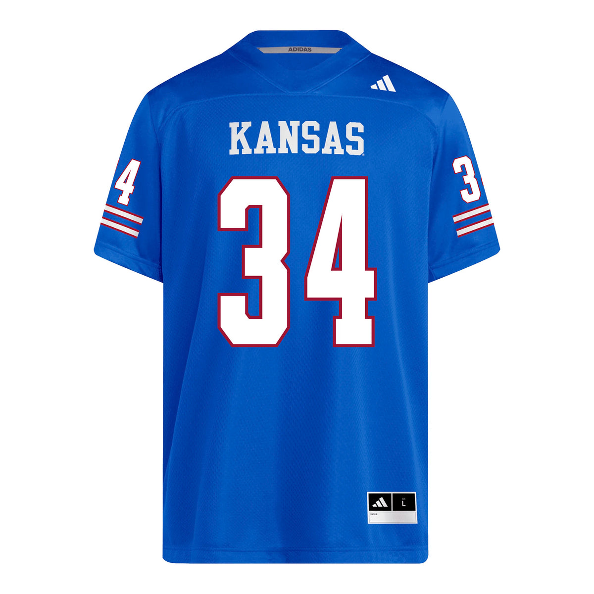 Kansas Jayhawks Adidas Football Student Athlete #34 Dillon Marshall Football Jersey