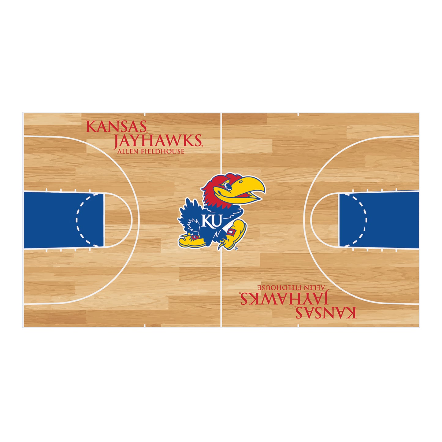Gametime Sidekicks Kansas Jayhawks Basketball Court 20 oz. Tumbler - Tan
