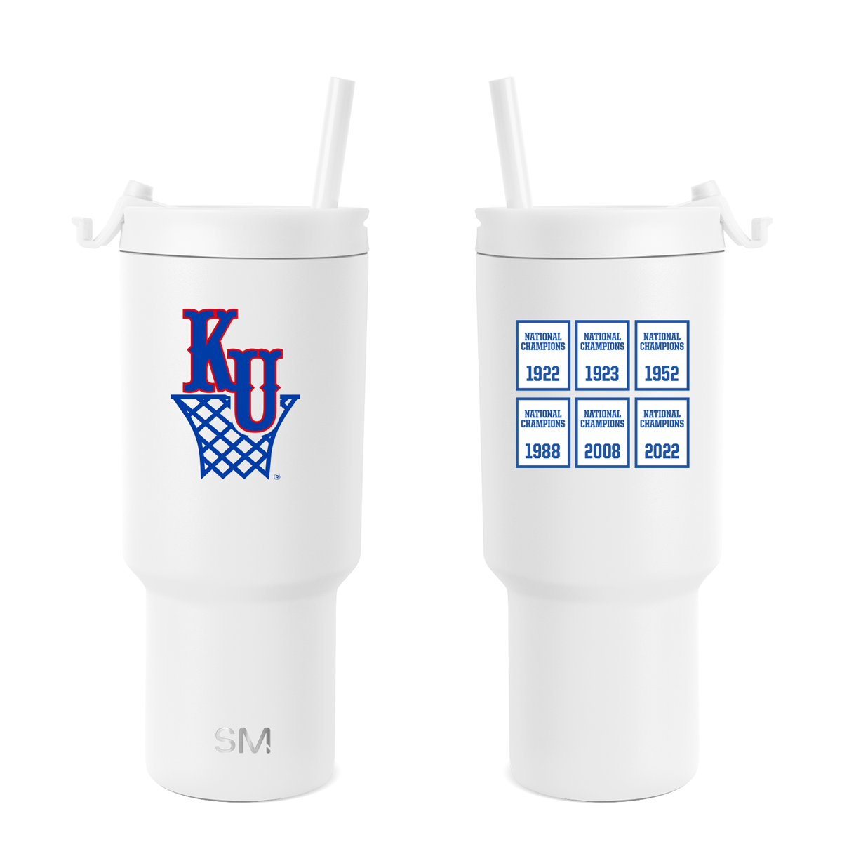 Simple Modern Kansas Jayhawks Hoops Banners 30 oz. Trek Bottle
