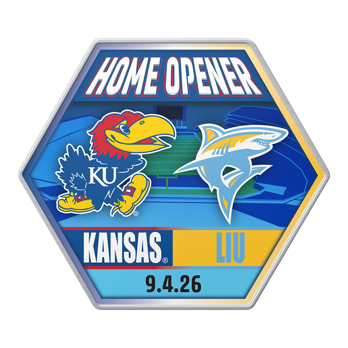 Kansas Jayhawks 2026 Game Day Hatpin: Kansas vs. LIU