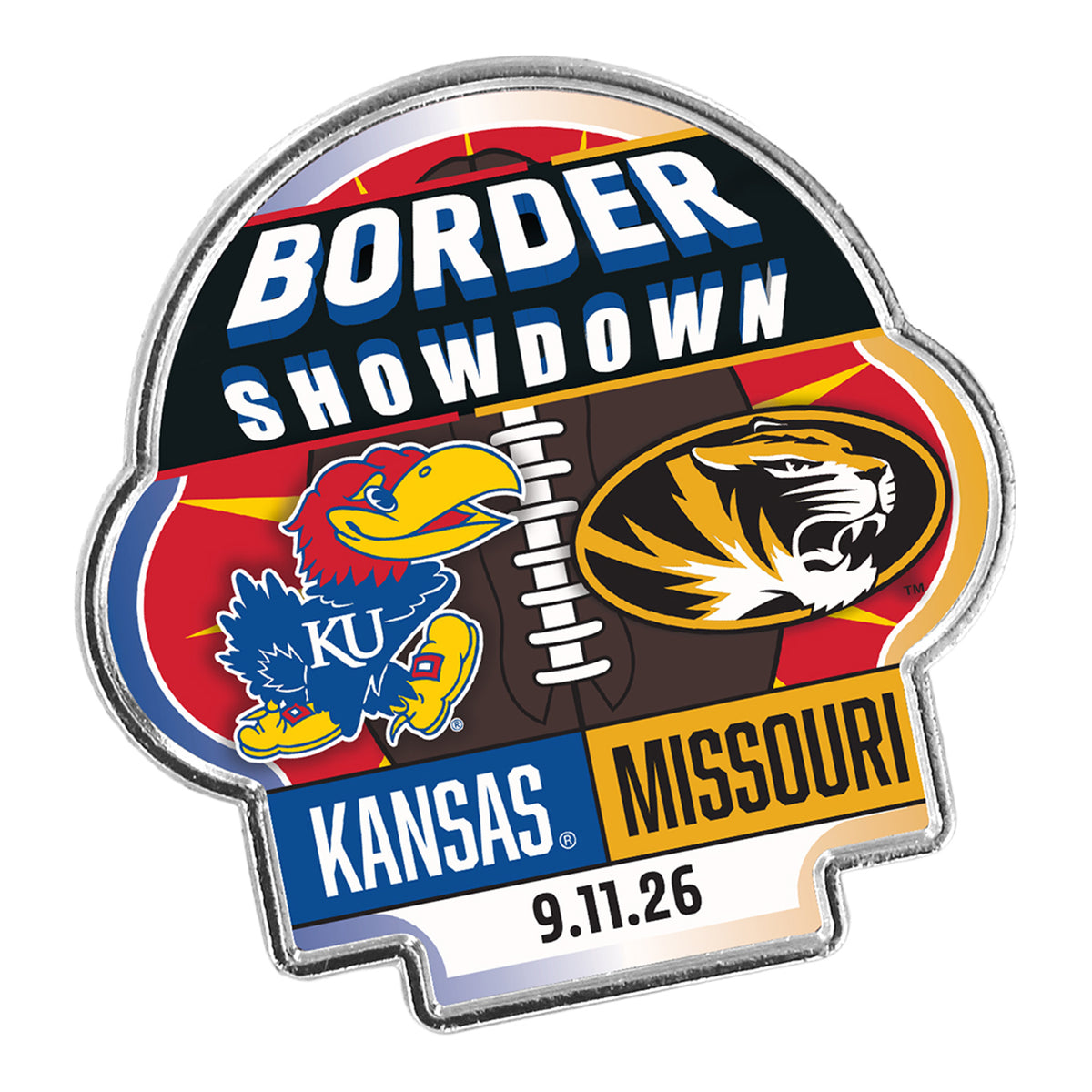 Kansas Jayhawks 2026 Game Day Hatpin: Kansas vs. Missouri