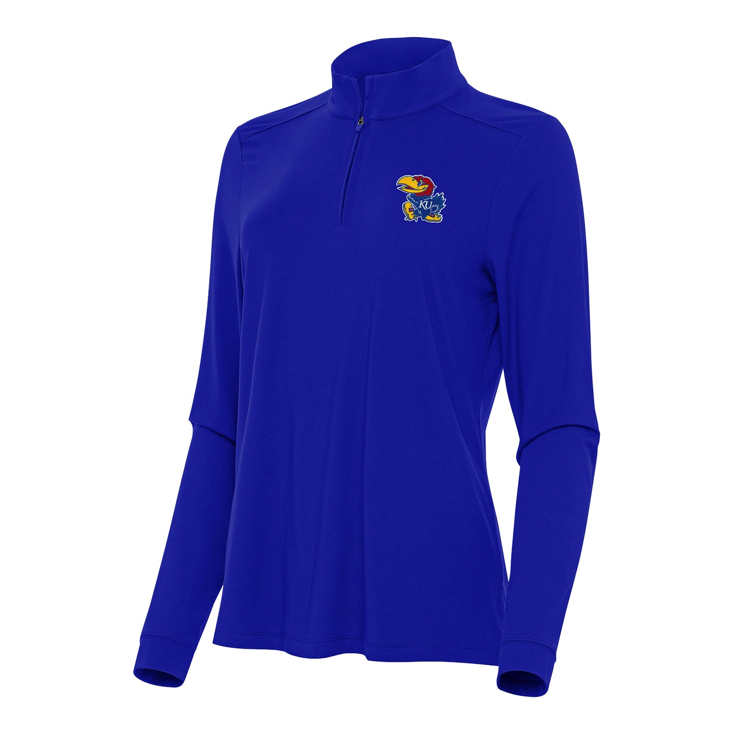 Antigua Kansas Jayhawks Women's Intent 1/4 Zip Pullover