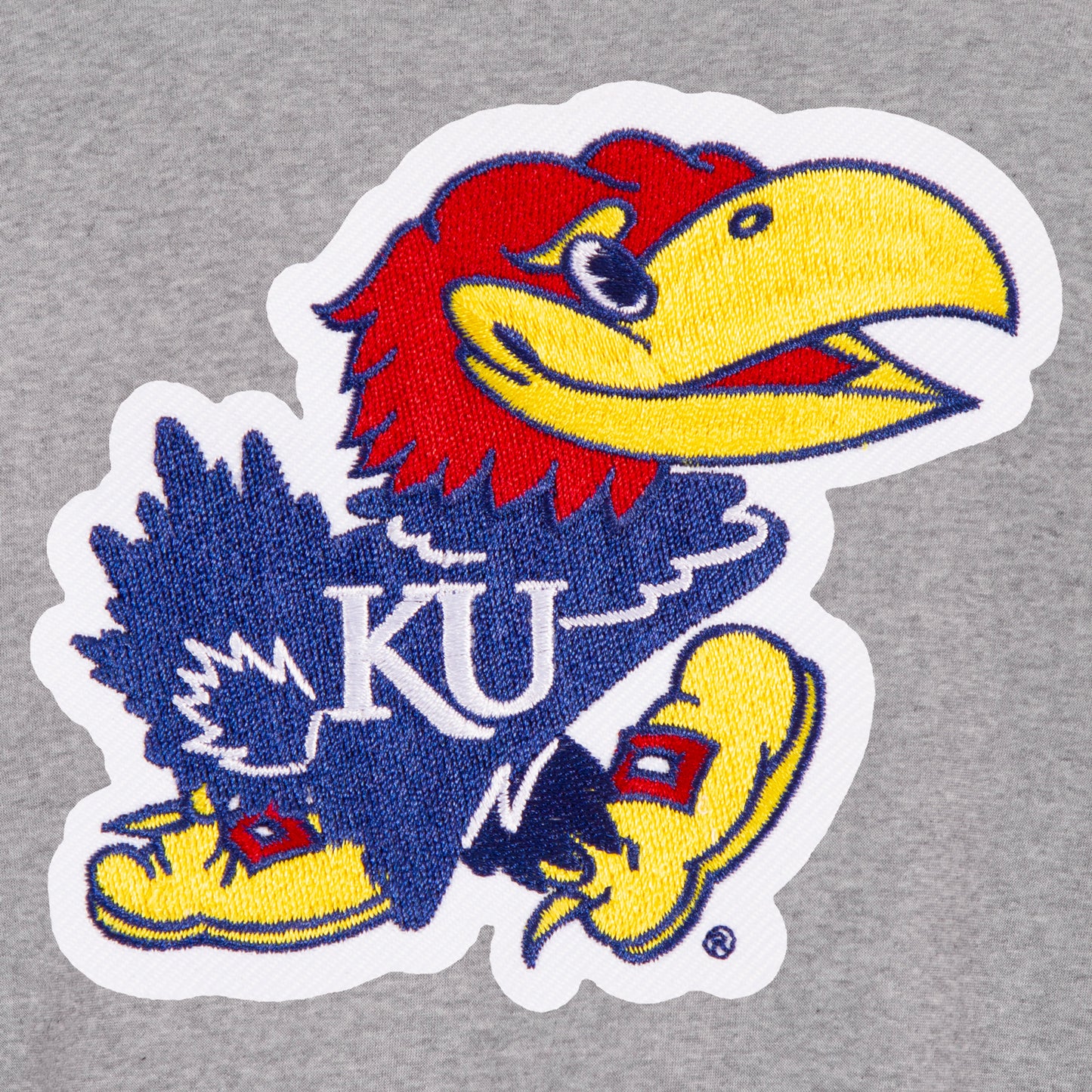 JH Design Kansas Jayhawks Reversible Two-Tone Fleece Jacket