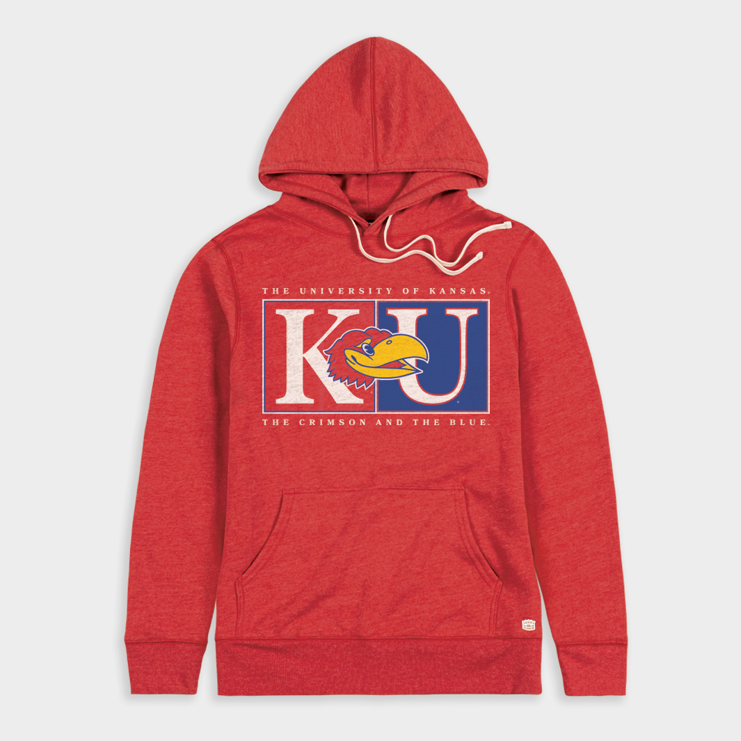 Homefield Kansas KU Crimson and the Blue Hoodie