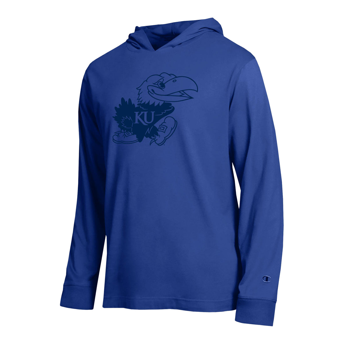 Champion Tonal Kansas Jayhawk Logo Hoodie