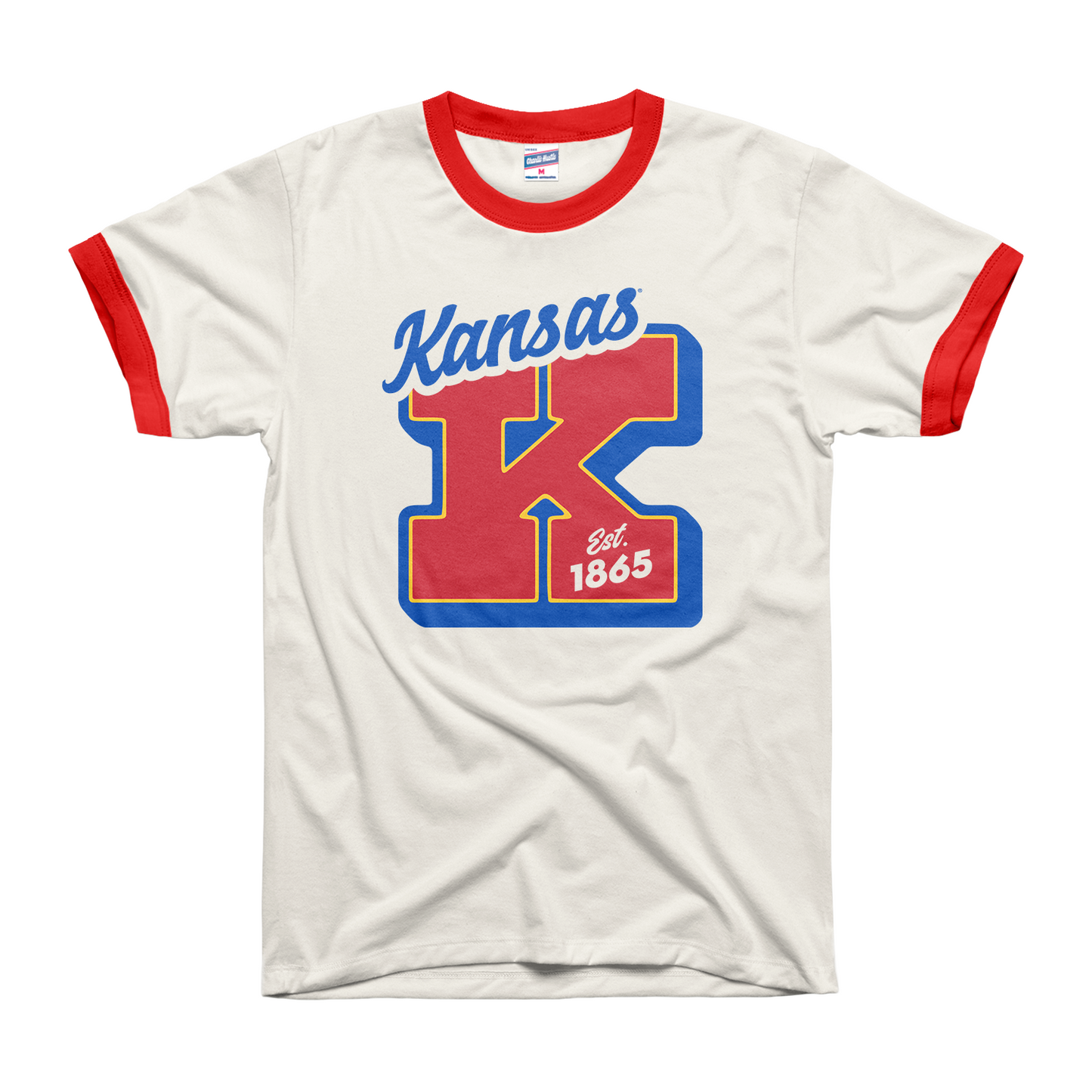 Charlie Hustle Kansas "K" Ringer Tee