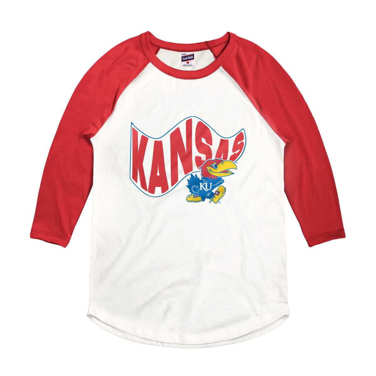 Charlie Hustle Kansas Pennant 3/4 Sleeve T-Shirt