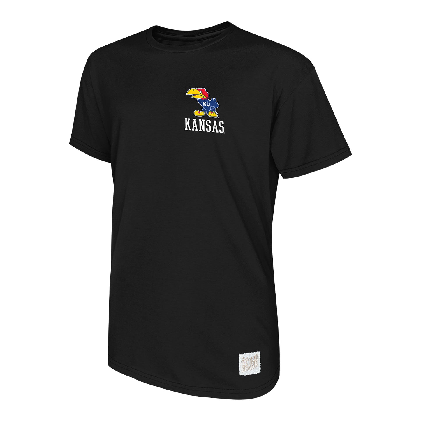 Retro Brands Kansas Jayhawks Left Chest Vault Logo Tee