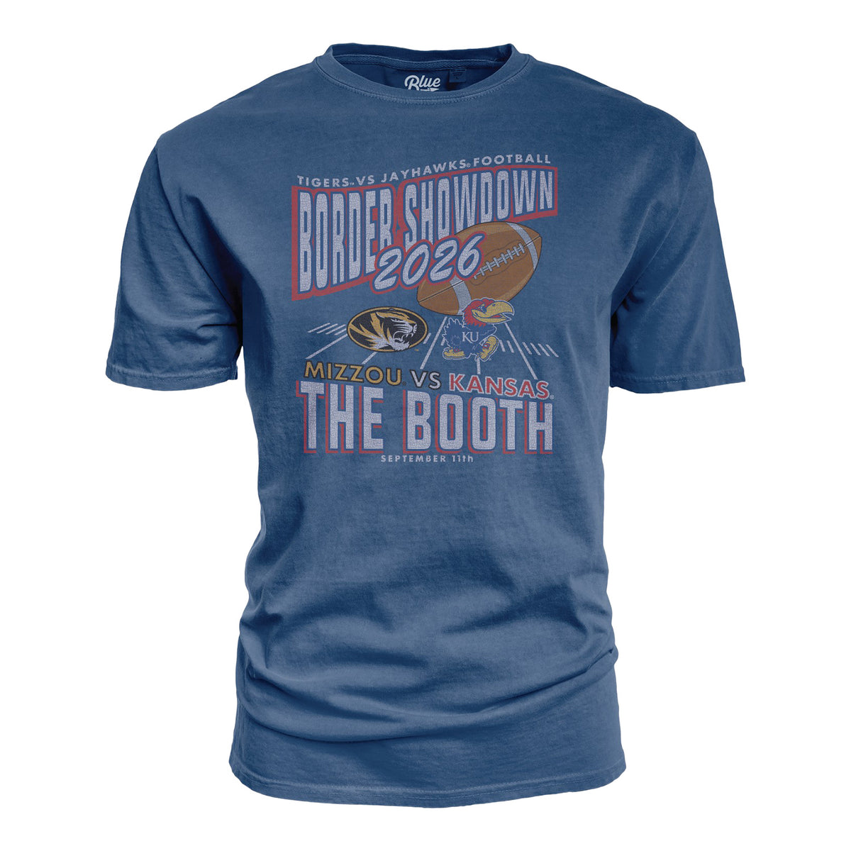 Blue 84 Kansas Jayhawks vs. Missouri Showdown Blue T-Shirt