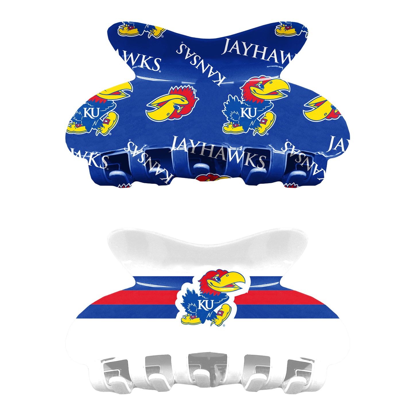 Little Earth Kansas Jayhawks Hair Claw Clips
