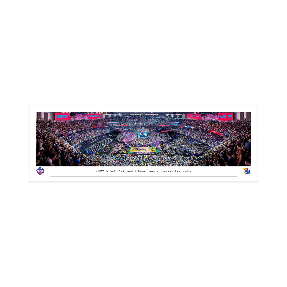 2022 NCAA National Champions - Kansas Jayhawks - Unframed