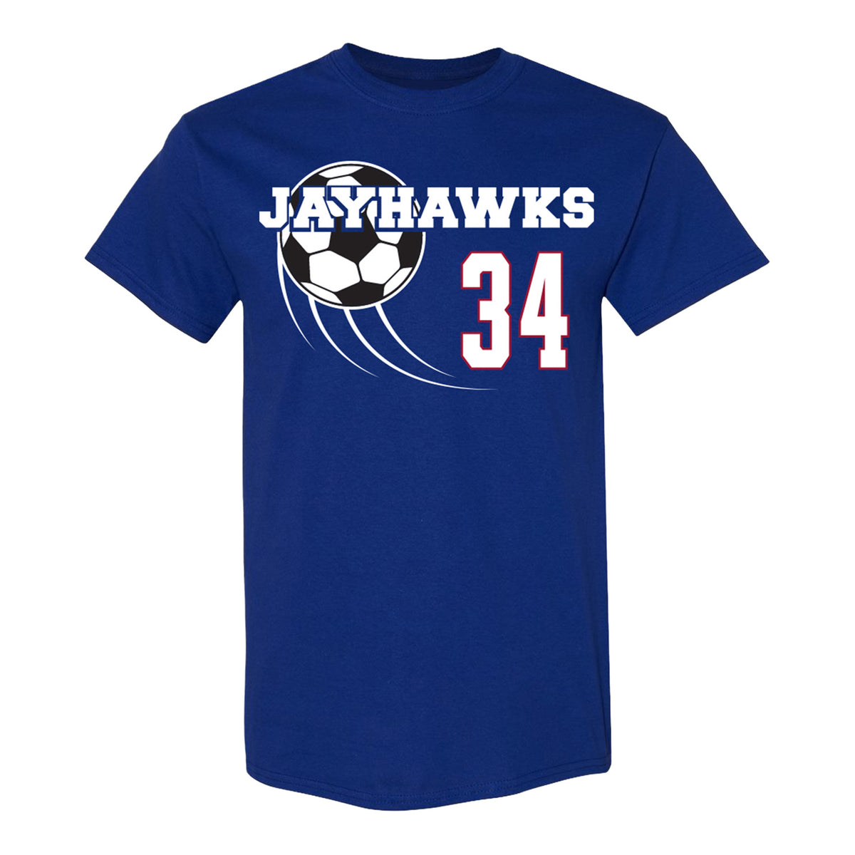 Kansas Jayhawks Soccer #34 Jillian Gregorski T-Shirt