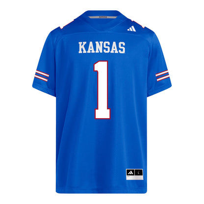Kansas Jayhawks Adidas Football Student Athlete #1 Dylan Edwards Football Jersey