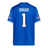 Kansas Jayhawks Adidas Football Student Athlete #1 Dylan Edwards Football Jersey