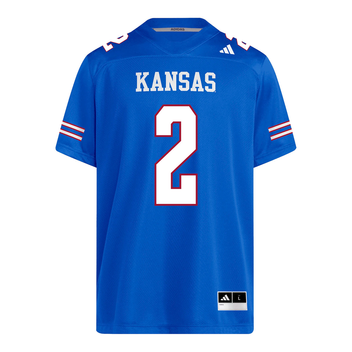 Kansas Jayhawks Adidas Football Student Athlete #2 Kory Amachree Football Jersey