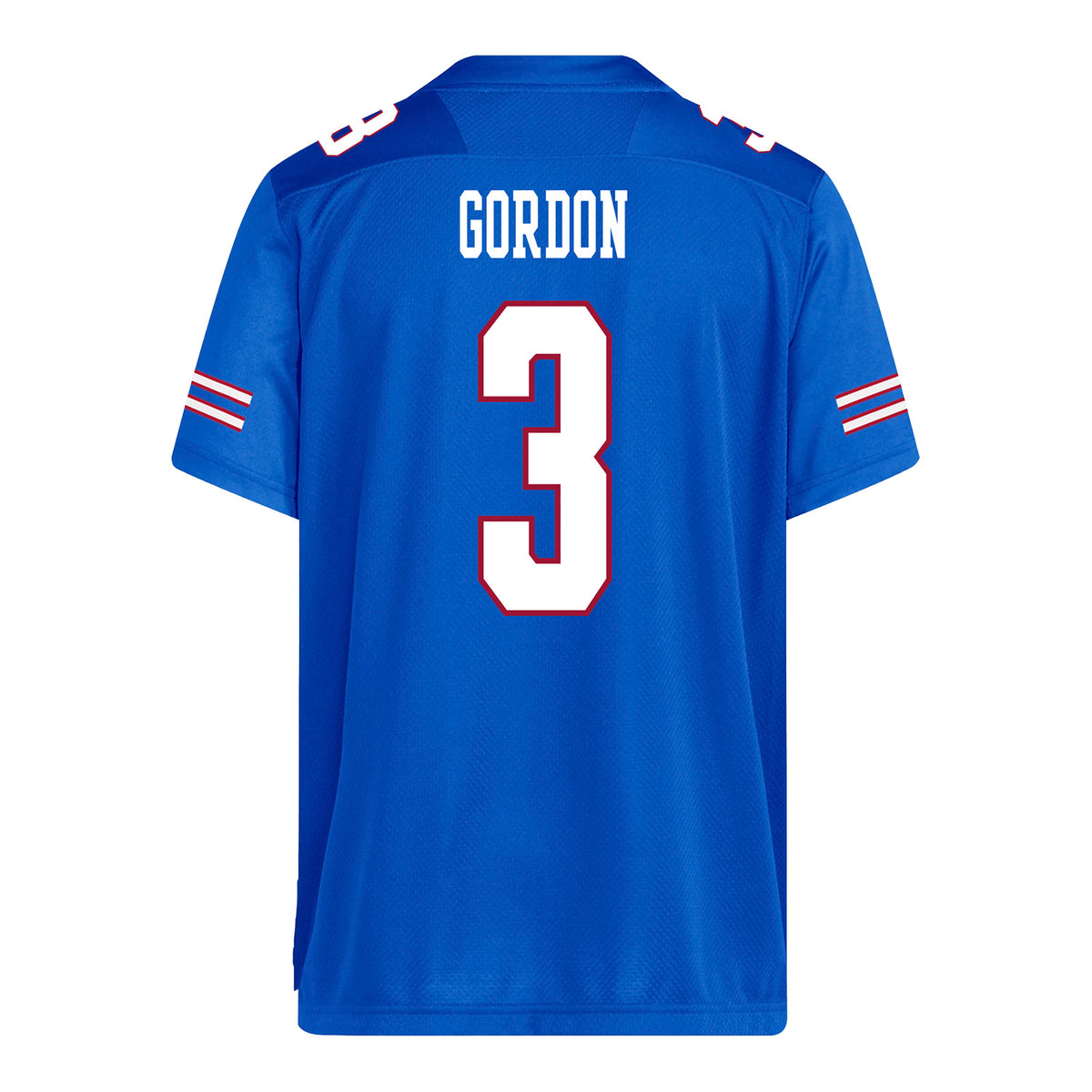 Kansas Jayhawks Adidas Football Student Athlete #3 Corey Gordon Football Jersey