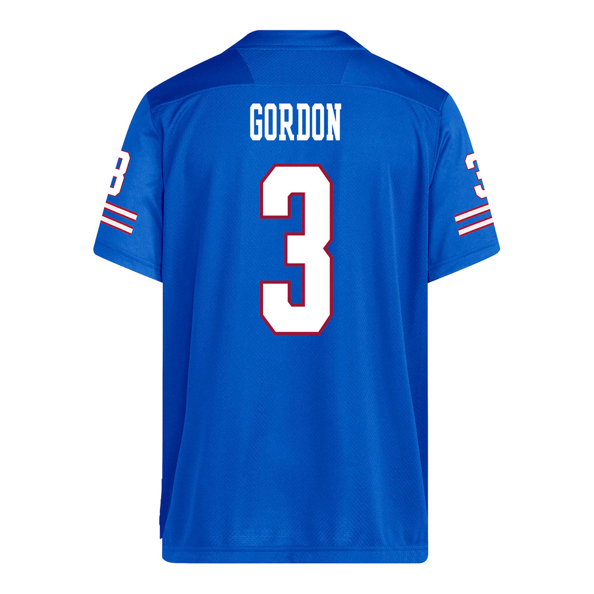Kansas Jayhawks Adidas Football Student Athlete #3 Corey Gordon Football Jersey