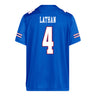 Kansas Jayhawks Adidas Football Student Athlete #4 Trey Lathan Football Jersey
