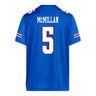 Kansas Jayhawks Adidas Football Student Athlete #5 Nik McMillan Football Jersey