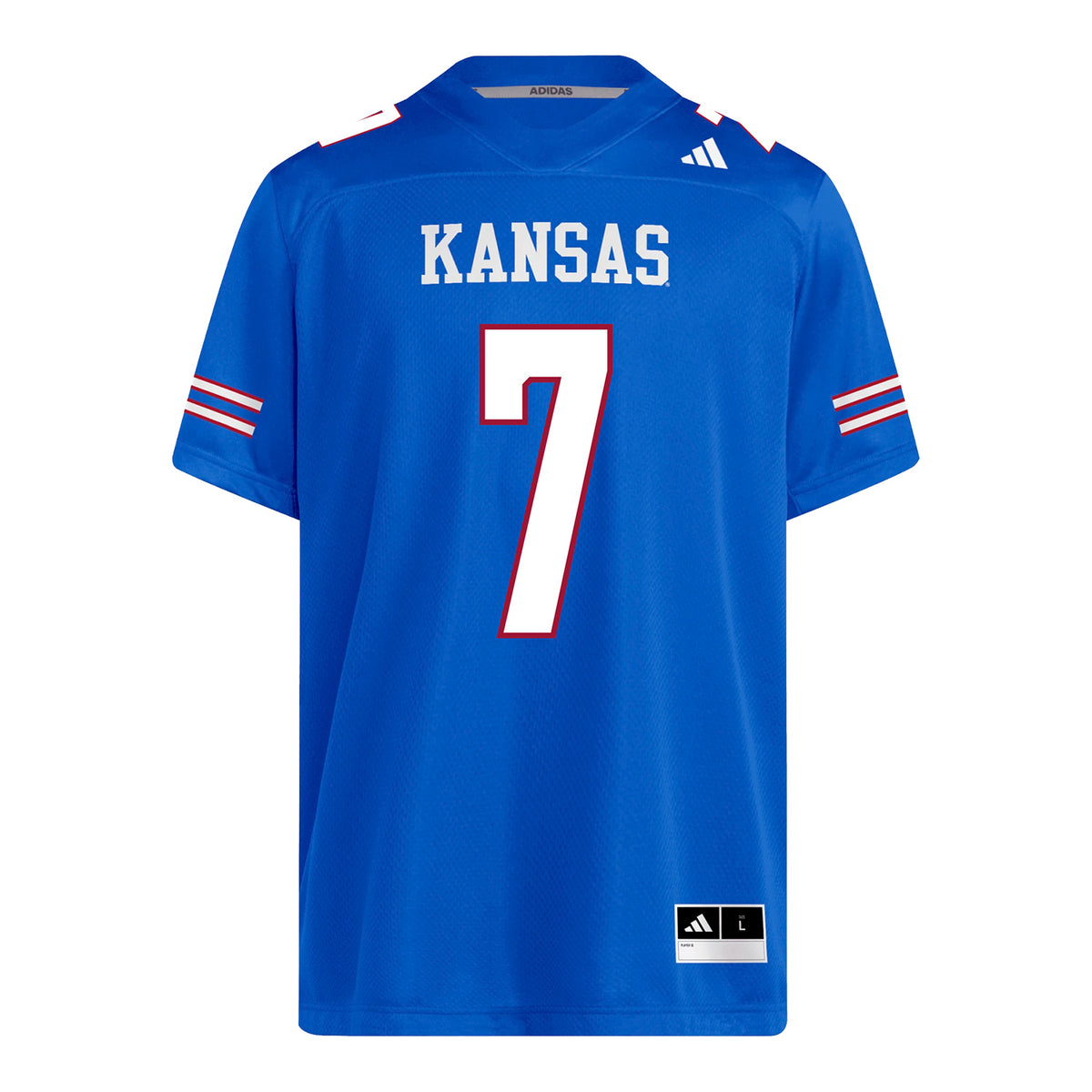 Kansas Jayhawks Adidas Football Student Athlete #7 Bam Crouch Football Jersey