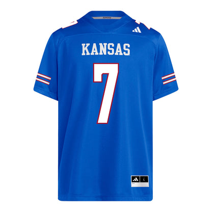 Kansas Jayhawks Adidas Football Student Athlete #7 Bam Crouch Football Jersey