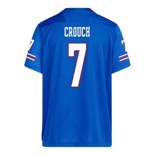 Kansas Jayhawks Adidas Football Student Athlete #7 Bam Crouch Football Jersey