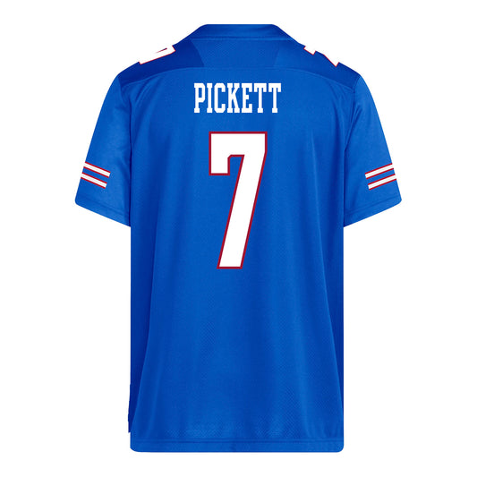 Kansas Jayhawks Adidas Football Student Athlete #7 Cam Pickett Football Jersey