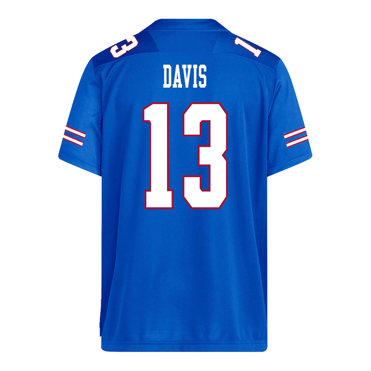 Kansas Jayhawks Adidas Football Student Athlete #13 Quincy Davis Football Jersey