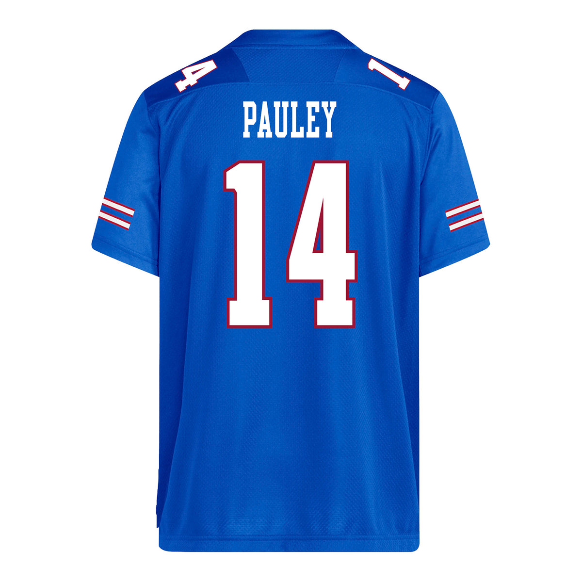 Kansas Jayhawks Adidas Football Student Athlete #14 Mikey Pauley Football Jersey