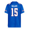 Kansas Jayhawks Adidas Football Student Athlete #15 Cole Ballard Football Jersey
