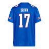 Kansas Jayhawks Adidas Football Student Athlete #17 Trey Brown Football Jersey