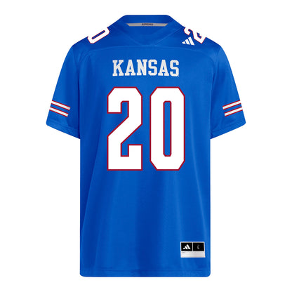 Kansas Jayhawks Adidas Football Student Athlete #20 Christian Pritchett Football Jersey