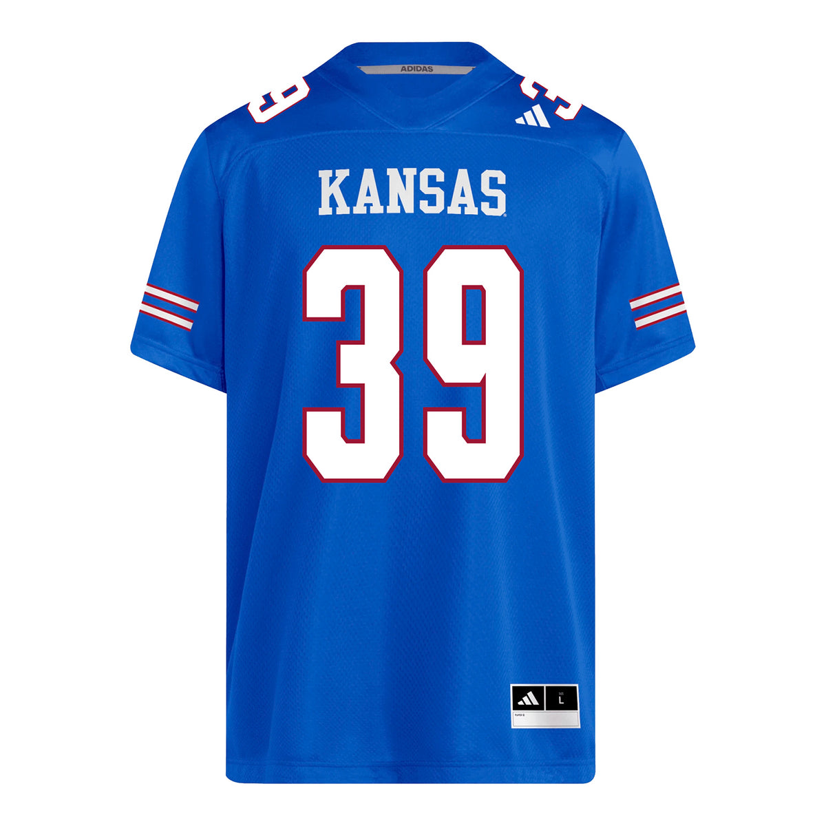 Kansas Jayhawks Adidas Football Student Athlete #39 Rino Monteforte Football Jersey