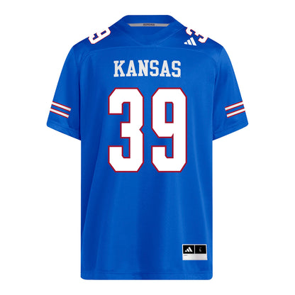 Kansas Jayhawks Adidas Football Student Athlete #39 Rino Monteforte Football Jersey