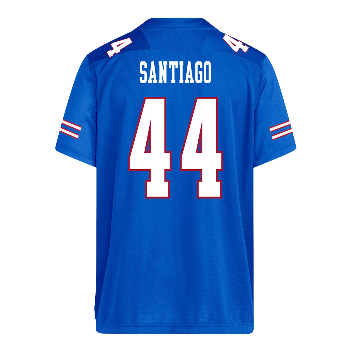 Kansas Jayhawks Adidas Football Student Athlete #44 David Santiago Football Jersey