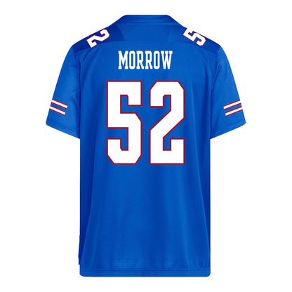 Kansas Jayhawks Adidas Football Student Athlete #52 Nick Morrow Football Jersey