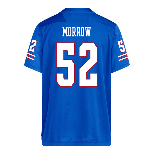 Kansas Jayhawks Adidas Football Student Athlete #52 Nick Morrow Football Jersey