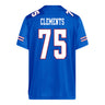 Kansas Jayhawks Adidas Football Student Athlete #75 Calvin Clements Football Jersey