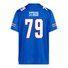 Kansas Jayhawks Adidas Football Student Athlete #79 Connor Stroh Football Jersey