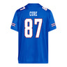 Kansas Jayhawks Adidas Football Student Athlete #87 Leyton Cure Football Jersey