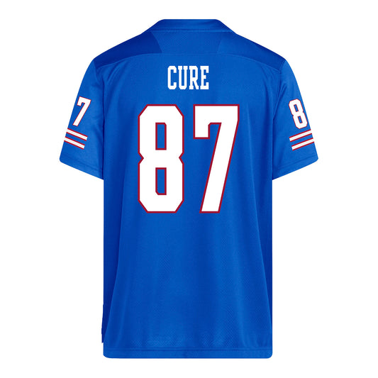 Kansas Jayhawks Adidas Football Student Athlete #87 Leyton Cure Football Jersey