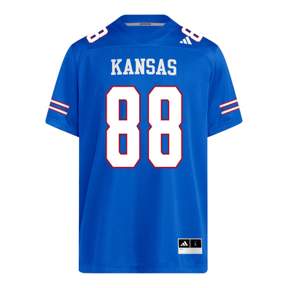 Kansas Jayhawks Adidas Football Student Athlete #88 Kevin Oatis Football Jersey