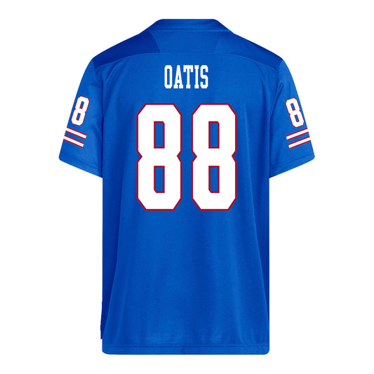 Kansas Jayhawks Adidas Football Student Athlete #88 Kevin Oatis Football Jersey